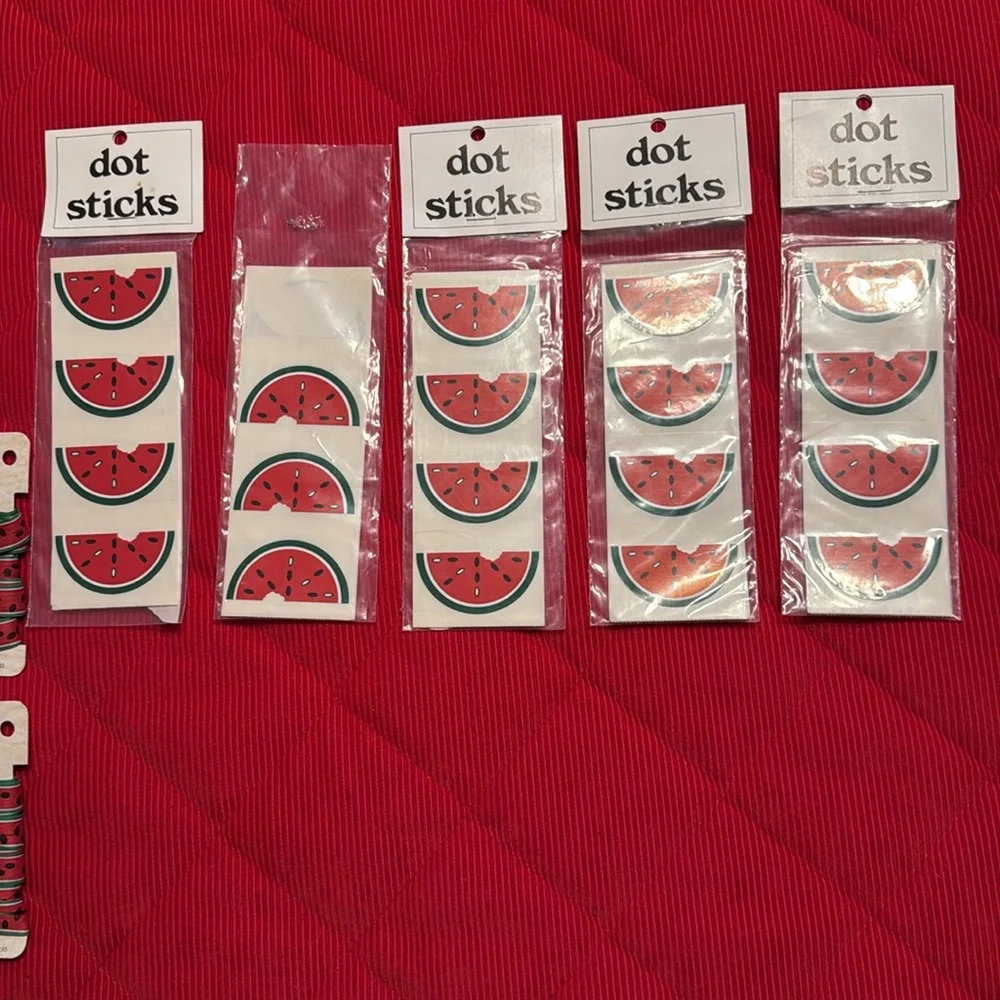 Tag It Cow & Watermelon Tags, Stickers & Cotton Tie Bundle